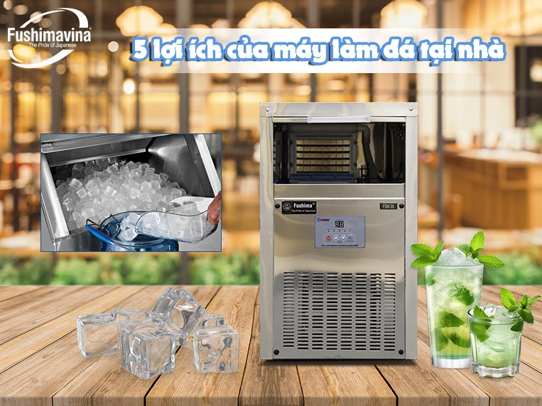 Bật mí 5 lợi ích bất ngờ khi sử dụng máy làm đá tại nhà