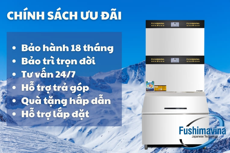 Máy làm đá viên 2 tấn Fushima | CHÍNH HÃNG | GIÁ MỚI 2025