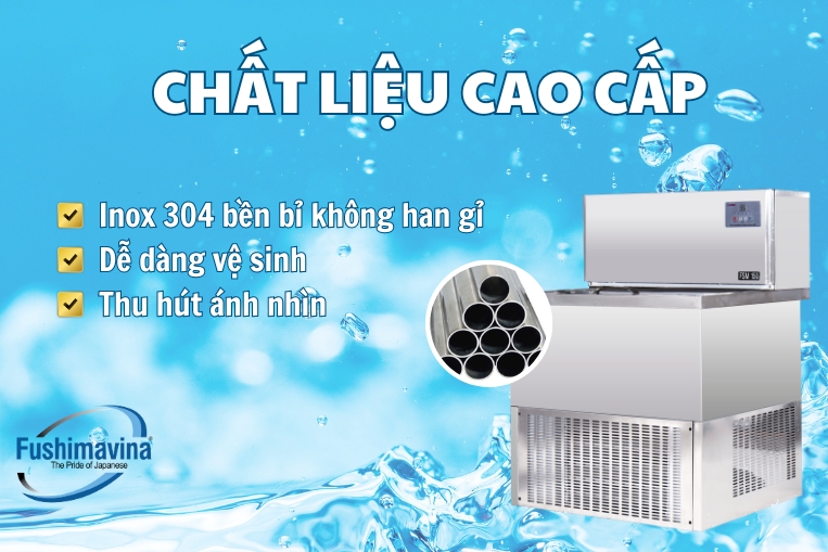 Chất liệu inox 304 cao cấp, đảm bảo an toàn vệ sinh thực phẩm 