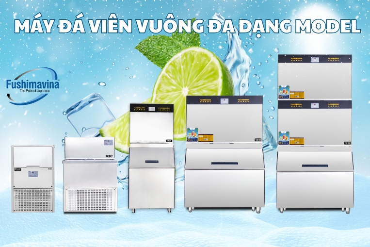 máy làm đá có nhiều kiểu dáng