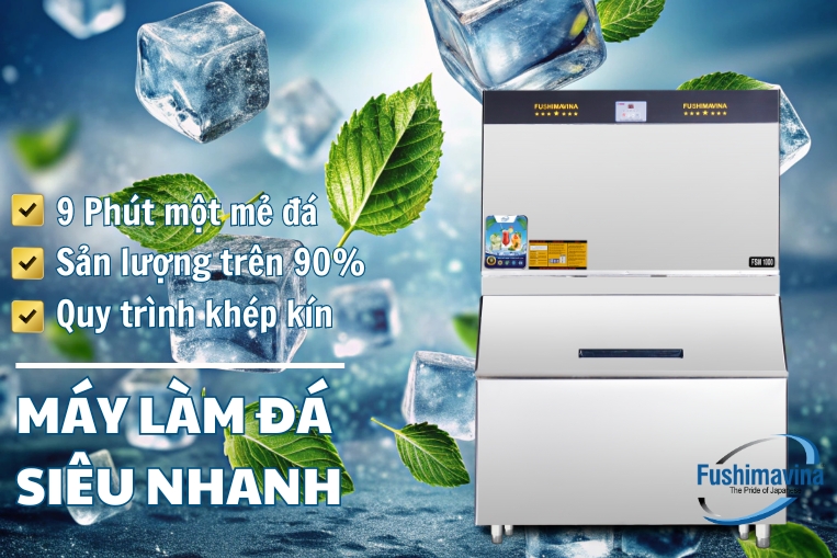 Thời gian cho ra một mẻ đá nhanh chóng