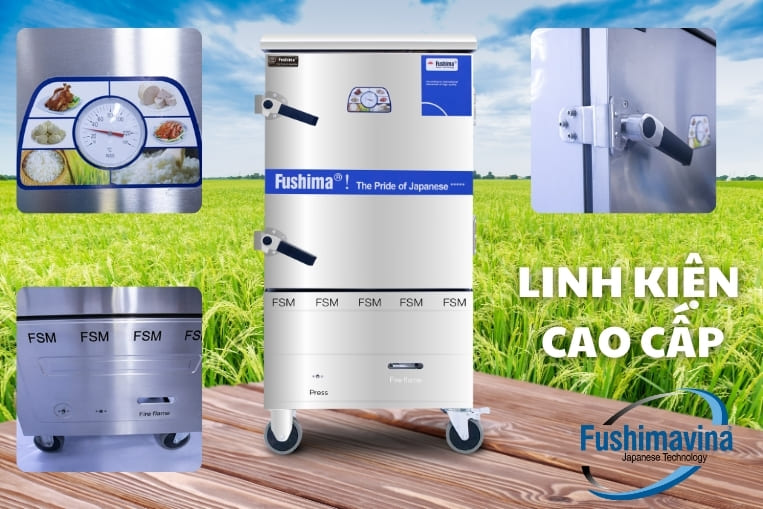 linh kiện chất lượng tủ cơm 4 khay gas