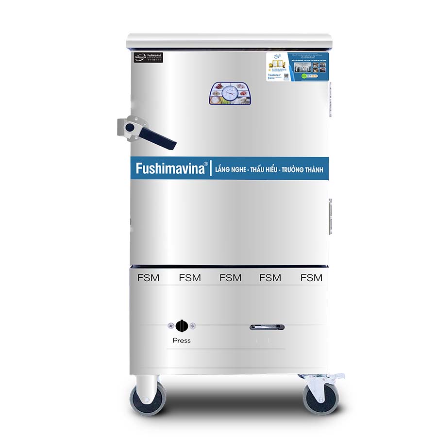 Tủ Nấu Cơm Gas Điện 6 Khay