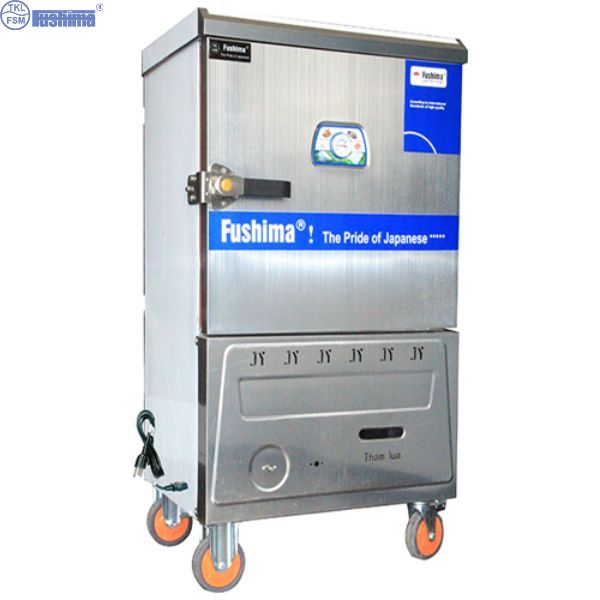 Tủ nấu cơm dùng gas 12 khay -Tủ cơm fushima