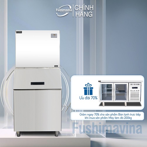 Máy làm đá viên 200kg Fushima