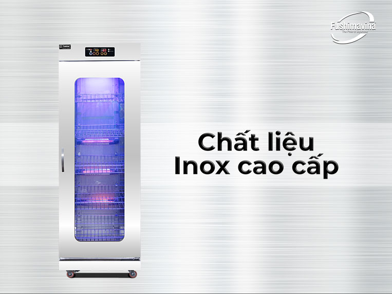 tủ sấy bát cánh kính 600l 2 lớp