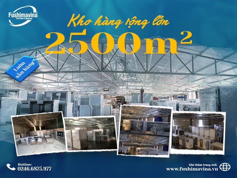 Kho hàng rộng lớn 2500 mét vuông