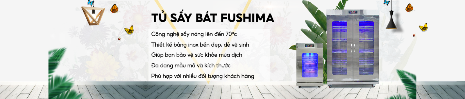 Tủ sấy bát công nghiệp fushima