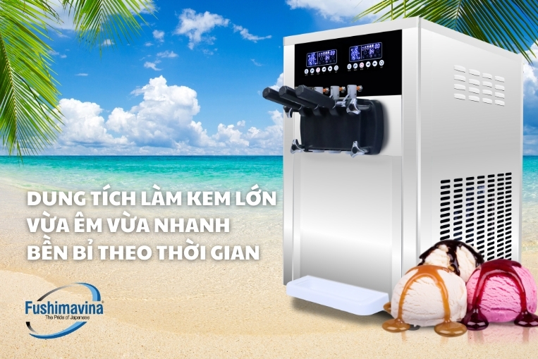Làm kem nhanh phục vụ được lượng lớn thực khách