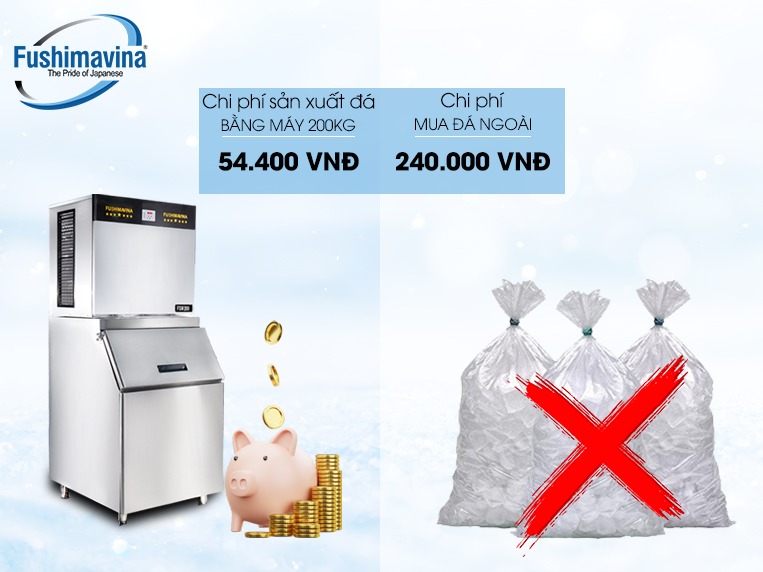 Phân tích điện năng tiêu thụ khi sử dụng máy làm đá 200kg
