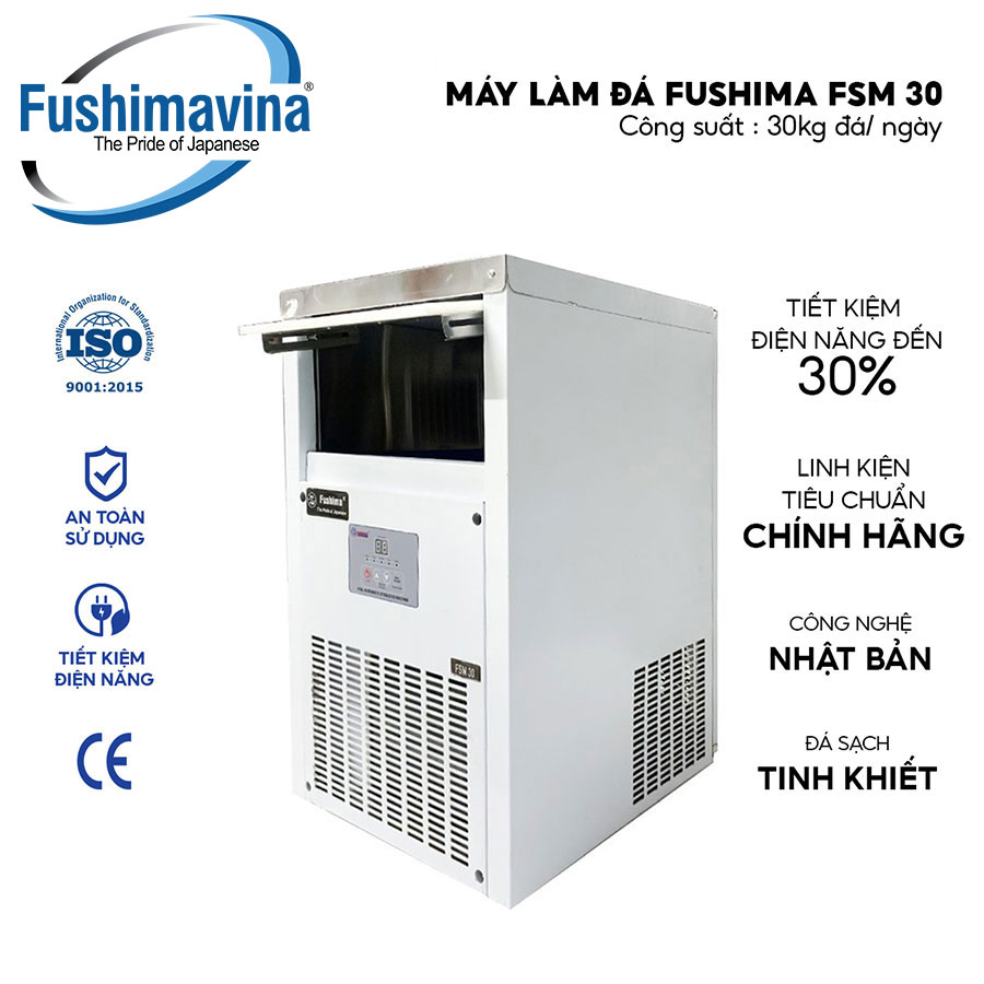 Máy làm đá viên 30kg Fushima