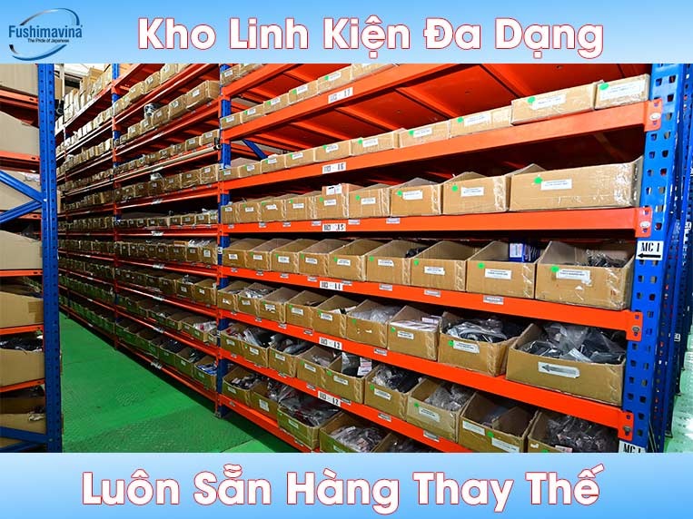 Kho linh kiện luôn sẵn sàng để thay thế