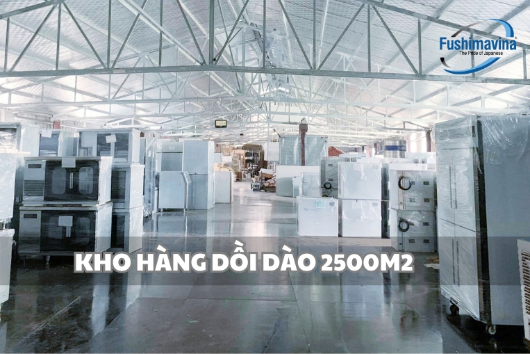 Kho hàng rộng rãi với sức chứa lớn