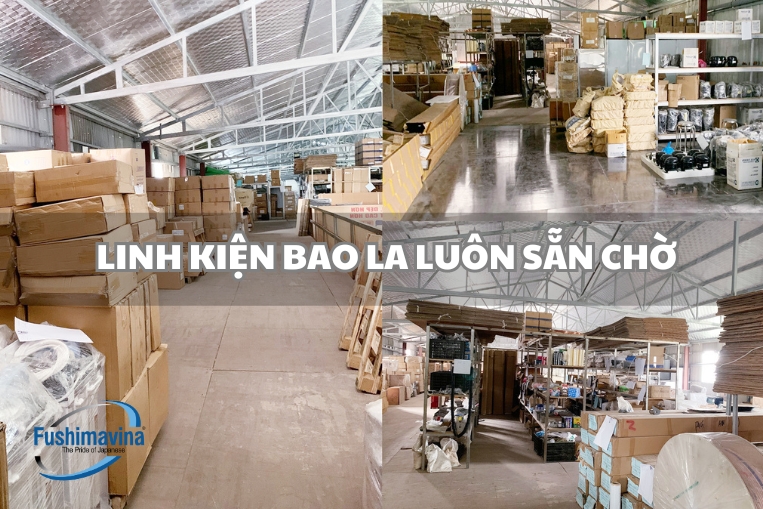 Kho linh kiện luôn sẵn sàng cung ứng