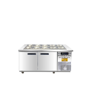 Bàn Salad 1m5 Cánh Inox