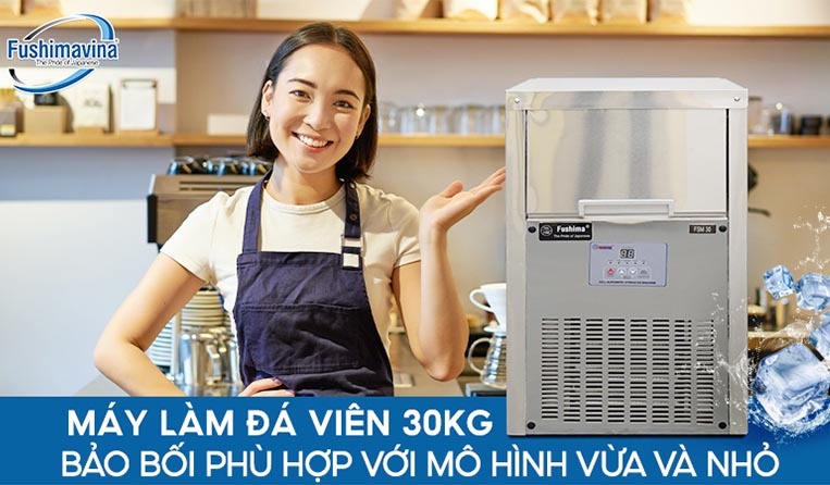 Máy làm đá có công suất 30kg/ngày