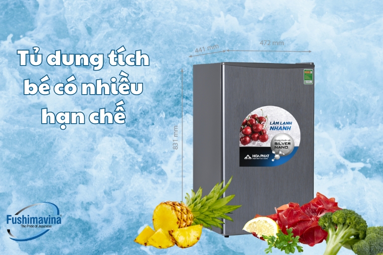 tủ nhỏ nên đôi khi có nhiều hạn chế