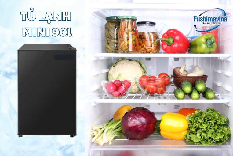 7 mẫu tủ mát mini 90 lít giá tốt, tiết kiệm điện, dùng bền