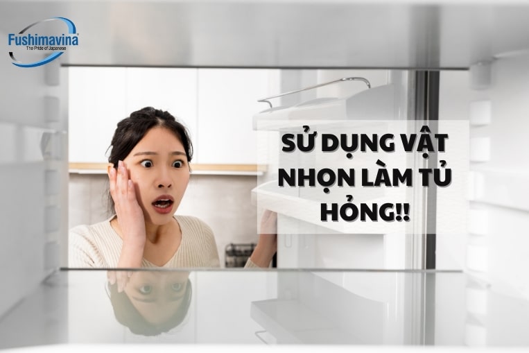 Dùng vật nhọn làm tủ bị thủng