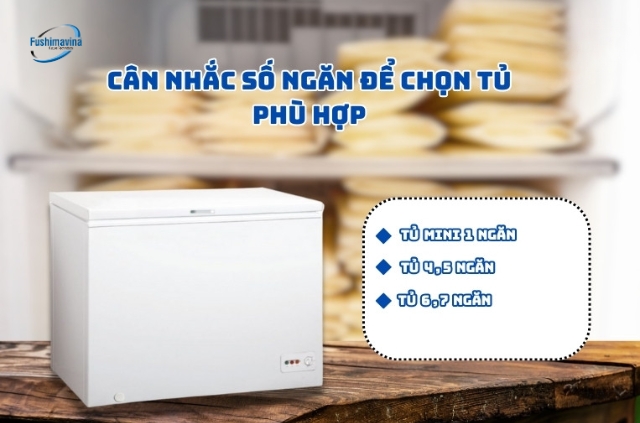 Cân nhắc số ngăn của tủ đông trữ sữa mẹ.