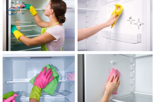 Hướng dẫn vệ sinh tủ đông đúng cách, sạch khuẩn và tiết kiệm điện 7 lau khô tủ đông
