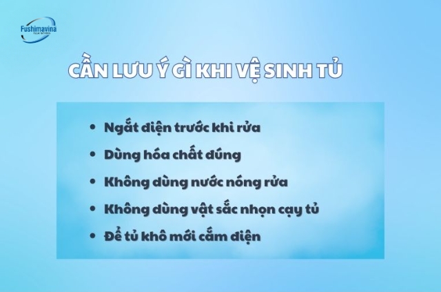 Hướng dẫn vệ sinh tủ đông đúng cách, sạch khuẩn và tiết kiệm điện 6 lưu ý khi vệ sinh