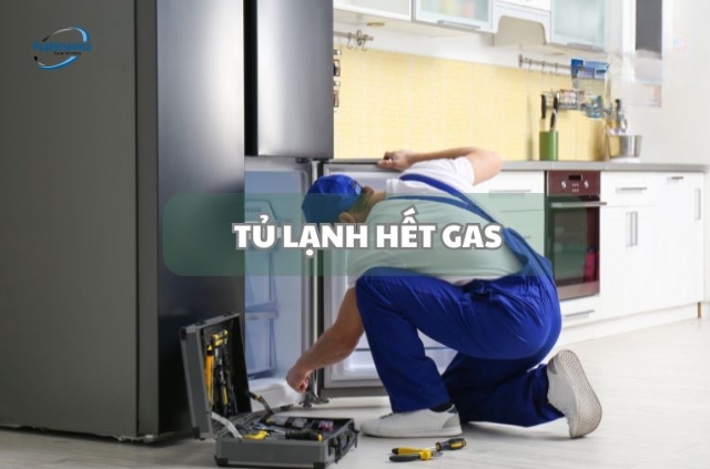 Gas tủ bị hết hoặc rò rỉ ra ngoài.