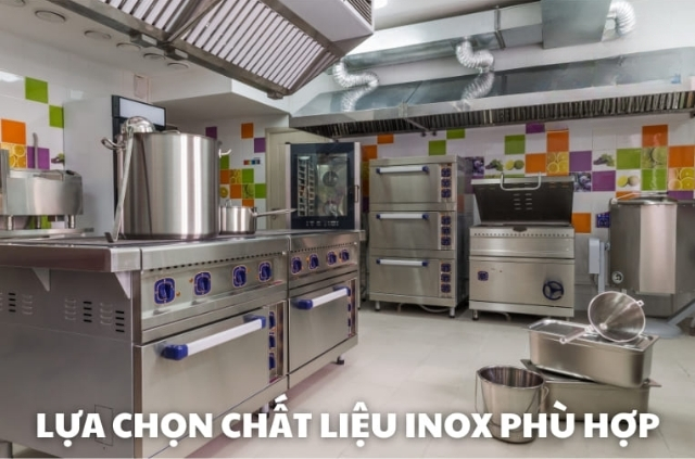 lựa chọn chất liệu inox phù hợp