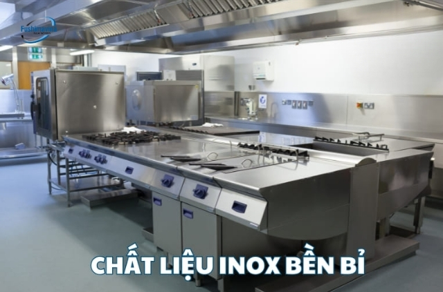 bếp được sản xuất bằng inox
