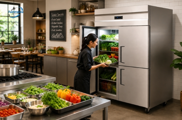 #4 Mẫu tủ mát nhà hàng được ưa chuộng nhất từ Fushimavina 11 Tủ mát 4 cánh lạnh trực tiếp Fushimavina