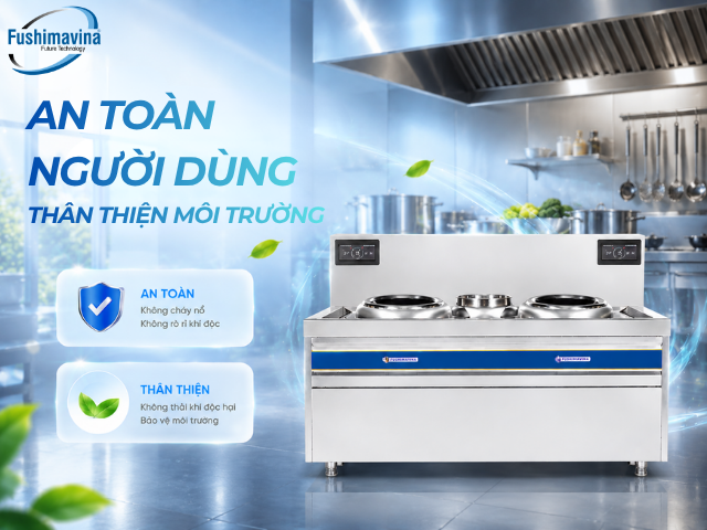 Bếp Từ Công Nghiệp Đôi 12kWx2 Mặt Lõm Phi 500 26 btfsm12ml2p500-an-toan-va-bao-ve-moi-truong