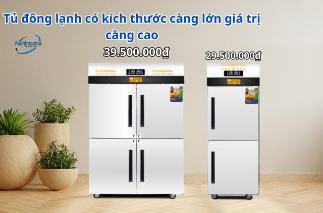 Tủ có kích thước càng lớn thì giá trị càng cao