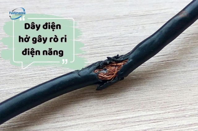 Do dây dẫn điện bị hở
