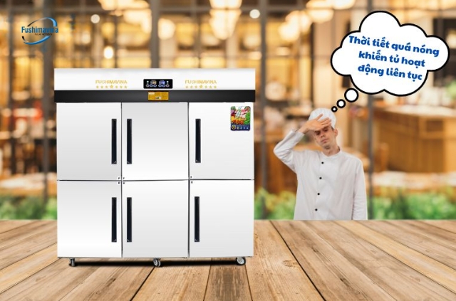 Tìm hiểu 6 nguyên nhân tủ đông chạy không ngắt, cách khắc phục nhanh 8 Do nhiệt độ môi trường xung quanh quá nóng.
