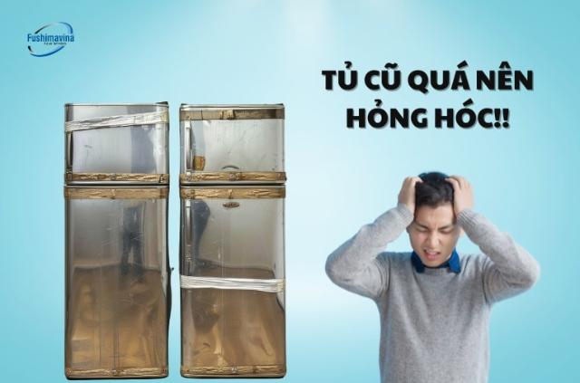 tủ đông quá cũ nên thường hỏng hóc