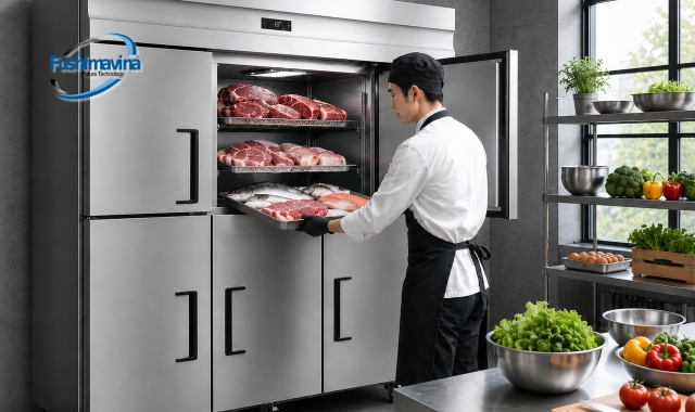 Một thiết bị đáp ứng hai nhu cầu bảo quản và giảm diện tích lắp đặt.