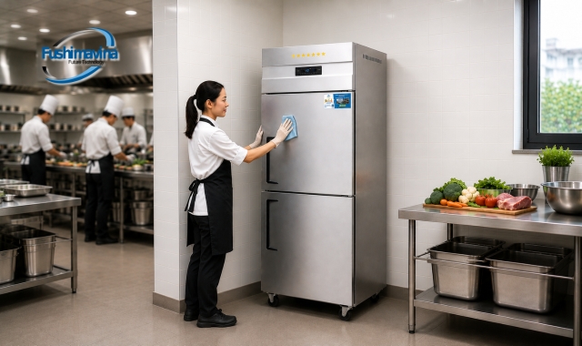 Tủ Mát 2 Cánh Lạnh Trực Tiếp 23 Tủ mát FSM-TM2C sử dụng Inox cao cấp chống gỉ và dễ vệ sinh.
