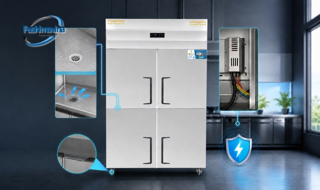Tủ Mát 4 Cánh Lạnh Trực Tiếp 24 Hệ thống sấy gioăng giúp viền cửa luôn khô ráo và kín nhiệt.