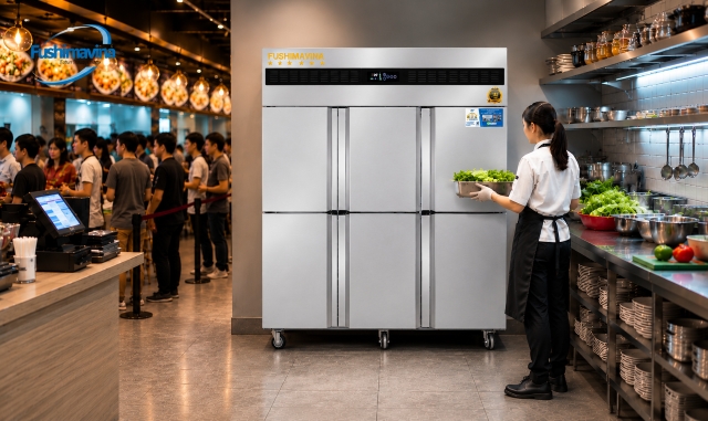 Tủ Mát 6 Cánh Quạt Gió 29 Chính sách bảo hành chính hãng 18 tháng cho tủ mát FSM-TMQ1600.