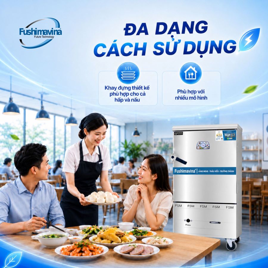 Tủ Nấu Cơm Gas Điện 6 Khay 11 da-dang-cach-su-dung-tu_nau-com-gas-va-dien-6-khay
