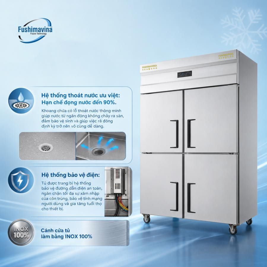 Tủ Đông Công Nghiệp 4 Cánh Lạnh Trực Tiếp 6 fsm-td4C-su-dung-an-toan