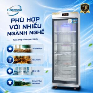 Tủ sấy bát cánh kính 600L 1 lớp 19 fsm tsb-1ck1l-phu-hop-voi-nhieu-mo-hinh