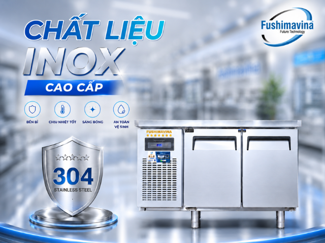 Tủ bàn mát 1m5 lạnh trực tiếp 23 fsmblci1m5-chat-lieu-inox