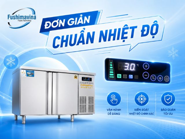 Tủ bàn lạnh, bàn mát 1m5 cánh Inox quạt gió 23 fsmblciq1m5-co-bang-dieu-khien-thong-minh