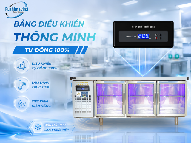 Tủ bàn mát 1m8 cánh kính lạnh trực tiếp 26 fsmblck1m8-bang-dieu-khien-thong-minh