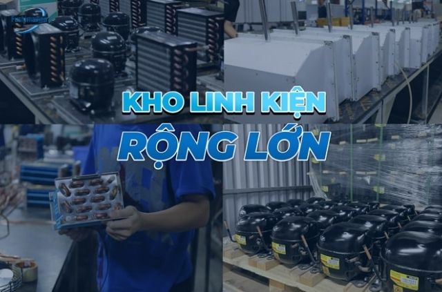 Kho linh kiện rộng lớn