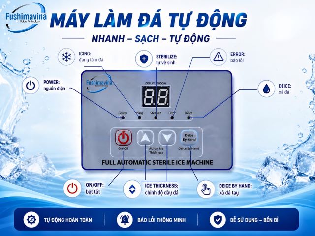 Máy làm đá viên 100kg đá bia 34 may-lam-da-bia-100kg-su-dung-bang-mach-dieu-khien