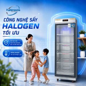 Tủ sấy bát cánh kính 600L 1 lớp 20 model-fsm tsb-1ck1l-su-dung-cong-nghe-say-halogen