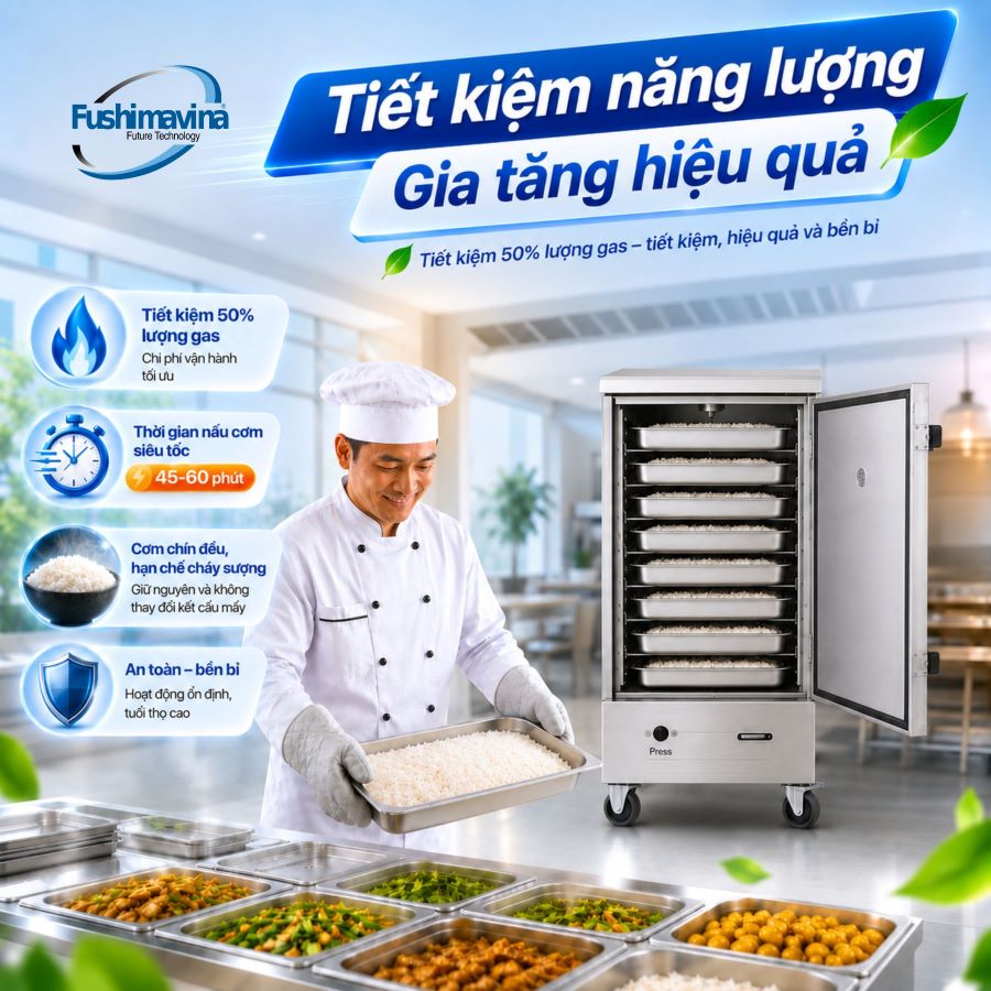 Tủ Nấu Cơm Gas 8 Khay 7 tiet-kiem-nang-luong-tu-nau-com-gas-8-khay
