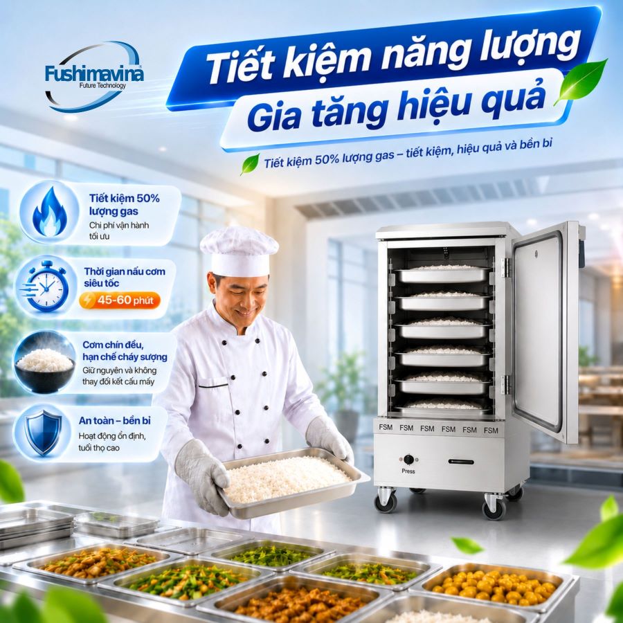 Tủ Nấu Cơm Gas Điện 6 Khay 5 tiet-kiem-nang-luong-tu-nau-com-gas-va-dien-6-khay